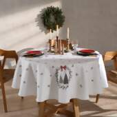 Toalha de Mesa Renova Redonda Dohler Natal 126 1,80m