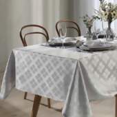 Toalha de Mesa Jacquard Requinte II Quadrada Dohler TJ-4872 1,60x1,60mts