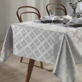 Toalha de Mesa Jacquard Requinte II Quadrada Dohler TJ-4872 1,40x1,40mts
