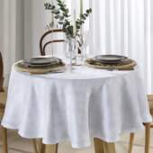 Toalha de Mesa Jacquard Requinte II Redonda Dohler TJ-4872 1,60mts