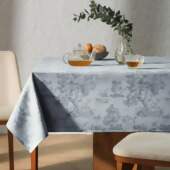 Toalha de Mesa Retangular Karsten Grazia Cinza 1,60mx3,20m