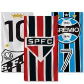 Toalha de Praia Velour Dohler Times de Futebol 70cmx1,40mts 