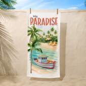 Toalha de Praia Velour Dohler My Paradise 76cmx1,52mts