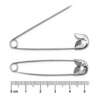 Alfinete de Segurança Bacchi Niquelado N.4 com 50 Und