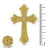 Aplique de EVA com Glitter Cruz Ouro 1692 com 10 Und FL