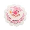 Aplique de EVA com Glitter Tag Passarinho Rosa Ref.135246 com 05 Und FL