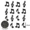 Aplique de EVA com Glitter Notas Musicais P F1083 com 15Und FL