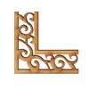 Aplique em MDF Cantoneira Reta P Ref.10809 6x6cm FL