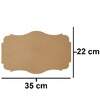 Aplique em MDF Talha 6 G Ref.822 22x35cm
