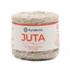 Barbante de Juta EuroRoma Natural com Brilho Prata 10/4 77mts