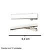 Bico de Pato S.P 3,0cm Prata com 10 Und