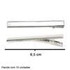 Bico de Pato S.P 6,5cm Prata com 10 Und