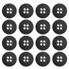 Botão 4 Furos D11815/22 8101 14mm Preto Fosco com 144 Und