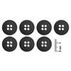Botão 4 Furos D11815/22 8101 14mm Preto Fosco com 144 Und