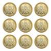 Botão KR com Pé 9250-40 Dourado 25mm C/25 Unidades