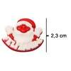 Botão Infantil KR Natal 6141 Papai Noel 125 Branco-Vermelho c/25 Unidades