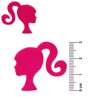 Botão Infantil KR 7780 Barbie 121 Pink com 25 Und