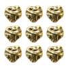 Botão KR com Pé 7964-24 Dourado 25 Und
