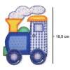 Aplicação Termocolante Stambord Locomotiva Patchwork JBT-7299 com 03 Und