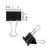 Clips para Papel Binder BRW Preto 25mm BD2512 12 Und