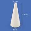 Cone Maciço de Isopor 180mm (80/180) pacote c/ 10 unidades