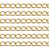 Corrente de Alumínio S.P N.15 10x15mm Cor Ouro com 01 metro