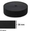 Elastico Jaraguá Zanotti n.40 preto 39mm rolo com 25 metros