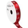 Fita de Cetim Natal Progresso ECF003S N.03 144 Flocos de Neve 10mts 