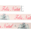Fita de Cetim Natal Progresso ECF005TR N.05 221 Pinheiro Feliz Natal 10mts