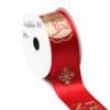 Fita de Cetim Natal Progresso ECF009F N.09 018 Feliz Natal Vermelho 10mts