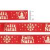 Fita de Cetim Progresso N.05 026 Feliz Natal Vermelho 10mts