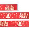 Fita de Cetim Progresso N.09 017 Feliz Natal 10mts