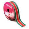 Fita de Natal Progresso N.05 Listrado Verde-Vermelho 01 LN005 22mm 10mts