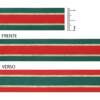 Fita de Natal Progresso N.05 Listrado Verde-Vermelho 01 LN005 22mm 10mts