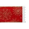 Fita de Natal Progresso Aramada Veludo Floco de Neve 209 63mm 10mts
