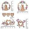 Kit Botão Patchwork Cantinho da Arte 7773 Guirlanda Gatinhos 07 Und FL