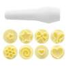 Kit Carimbo Essenciais para Confeitaria Amarelo 9 Peças
