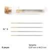 Kit Hiroshima de Agulhas para Bordar Afiada Nº03 Tulip THN-015E com 8 Und