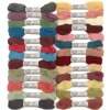Kit Meadas para Bordar Fine 100% Lã com 26 Cores