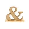 Letra E Comercial de MDF com Base Ref.698 10cm