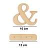 Letra E Comercial de MDF com Base Ref.698 10cm