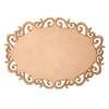 Placa de MDF Arabesco Oval 3 Ref.11175 20x30cm