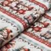 Tecido Patchwork Digital Fabricart Natal DN410 Barrado Natal na Floresta 0,58x1,50mts