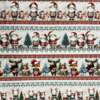 Tecido Patchwork Digital Fabricart Natal DN410 Barrado Natal na Floresta 0,58x1,50mts