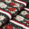 Tecido Patchwork Digital Fabricart Natal DN412 Barrado Quilt Verde 0,58x1,50mts