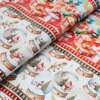 Tecido Patchwork Digital Natal Circulo Barrado Noel 0,58x1,46mts