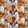 Tecido Patchwork Digital Circulo 479667 2847 Cachorro Blocos 0,48x1,46mts
