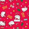 Tecido Patchwork Digital Circulo Natal 2856 Hello Kitty 0,48x1,50mts