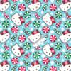 Tecido Patchwork Digital Circulo Natal 2857 Hello Kitty 0,48x1,50mts