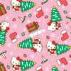 Tecido Patchwork Digital Circulo Natal 2861 Hello Kitty 0,48x1,50mts